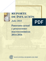 Reporte de Inflacion Julio 2014