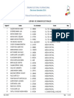 Lista Jurados Electorales Lapaz Bolivia 2014