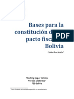 Working Paper Bases Para La Constitución de Un Pacto Fiscal