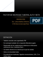 Factor de Necrosis Tumoral Alfa y Beta