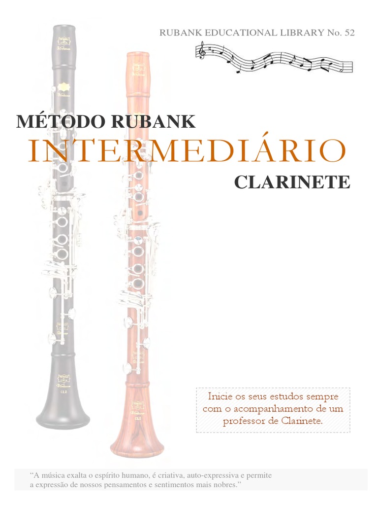 CLARINETE - MÉTODO - Rubank - Nível Intermediário | PDF | Notação ...