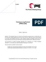 Common Log Format (PWG-LOG) : The Printer Working Group