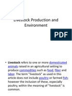 Livestock Production and Environment