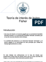 Teoría de Interés de Irving Fisher