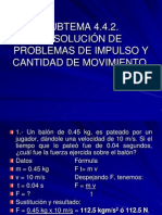 Resolución de problemas de impulso y cantidad de movimiento