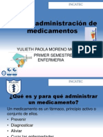 Vias de Administracion de Medicamentos