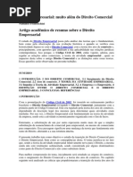 Empresarial 01 - Texto 1 Direito Empresarial Direito Empresarial Muito Alem Do Direito Comercial
