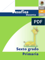 Desafios Matematicos Docente 6º Sexto Grado Primaria