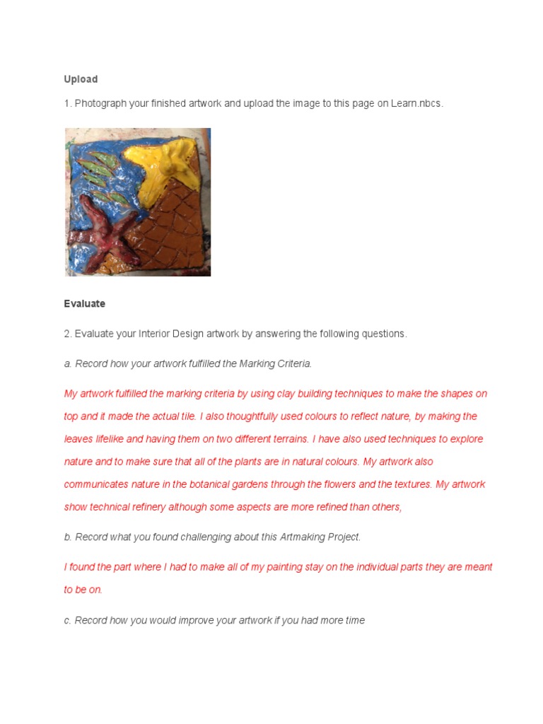 Interior Design Artwork Evaluation Guide | PDF