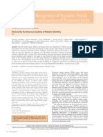 Guidelines For The Management of Traumatic Dental Injuries - 1. Fractures and Luxations of Permanent Teeth