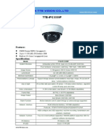 IP Camera TTB IPC3339P Specification-ttb Vision Co.,Ltd-www.ttbvision.com