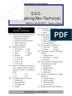 MultiTasking Staff Non Tachnical Exam Paper Held On 20-02-2011 General Awareness WWW - Edu360.in