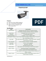 IP Camera TTB IPC62310P Specification-Ttb Vision Co.