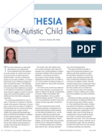 Anesthesia & The Autistic Child by Sym C. Rankin, RN, CRNA