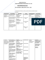 Plan Operativo de Aula Cuarto de Basica Año Lectivo 2014 - 2015 Objetivos