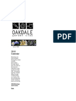 Oakdale Garden Club Schedule 2010-1