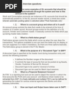 SAP - GL Interview Questions: Posted Automatically Through The System and How Is This Defined in The System?