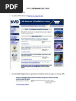 Nvo Demonstration: 1. Go To The NVO Website at