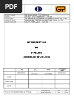 P43-R00 - Hydrotesting of Pipeline