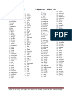 150 Top Common Adjectives