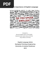 Artikel Bahasa Inggris