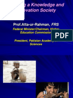 Building A Knowledge and Innovation Society: Prof - Atta-ur-Rahman, FRS