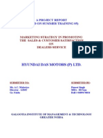 Hyundai Das Motors (P) LTD.: A Project Report (Based On Summer Training 05)