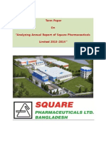 Square Pharma annual report analysis 2013-14