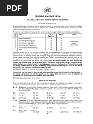 Information Handout | PDF