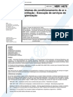 NBR 14679 - 2001 - Sistemas de Condicionamento de Ar e Ventilação - Execução de Serviços de Higie