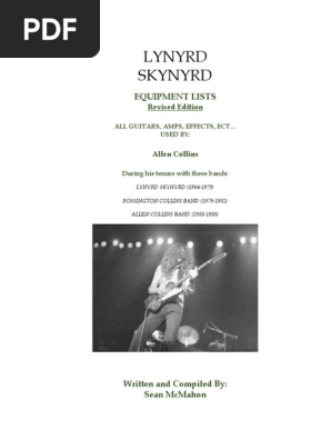 Lynyrd Skynyrd - Allen Collins Equipment History
