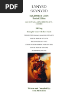 Download Lynyrd Skynyrd - Ed King Equipment History by Sean SN23991125 doc pdf