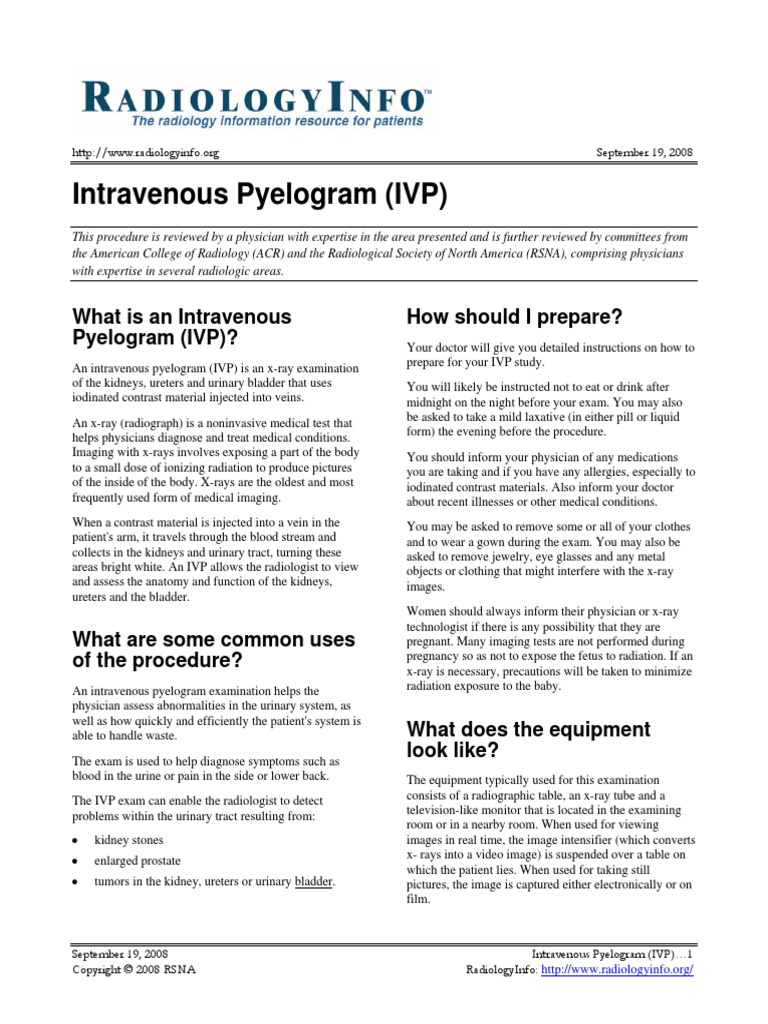 Bno Ivp PDF File Radiology X Ray