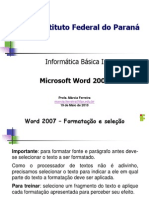 02 Word 2007 Formatacao Fonte e Paragrafo