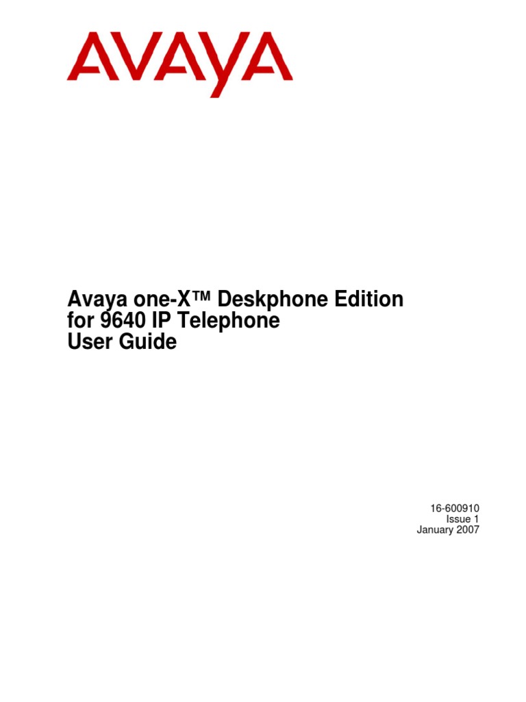 Avaya 9640 User Guide | Telephone | Voicemail