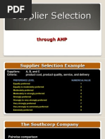 2.2 Supplier Selection AHP