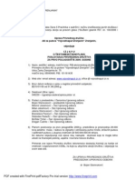 Izjava o Sestomesecnom Planu 2009
