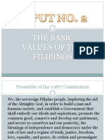 Basic Values of Filipino