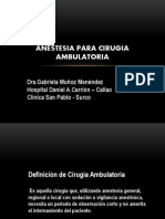 Anestesia Para Cirugia Ambulatoria 2012