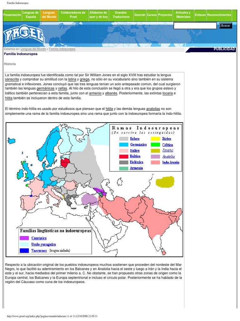 Familia Indoeuropea.pdf Lenguas de Europa Europa