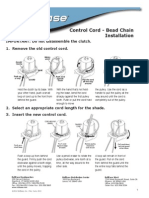 Control Cord Bead Chain Installation