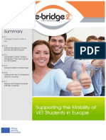 Supporting The Mobility of VET Students in Europe: E-Bridge2 Products Ready To Use