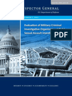 Criminal Investigations- Evaluation of Military Criminal Investigative Organizations’ Child Sexual Assault Investigations