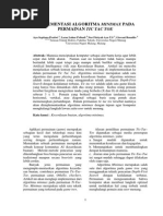 Download Implementasi Algoritma Minimax Pada Tic Tac Toe Tubes AI by Nur Fitriyah Ayu SN239932588 doc pdf