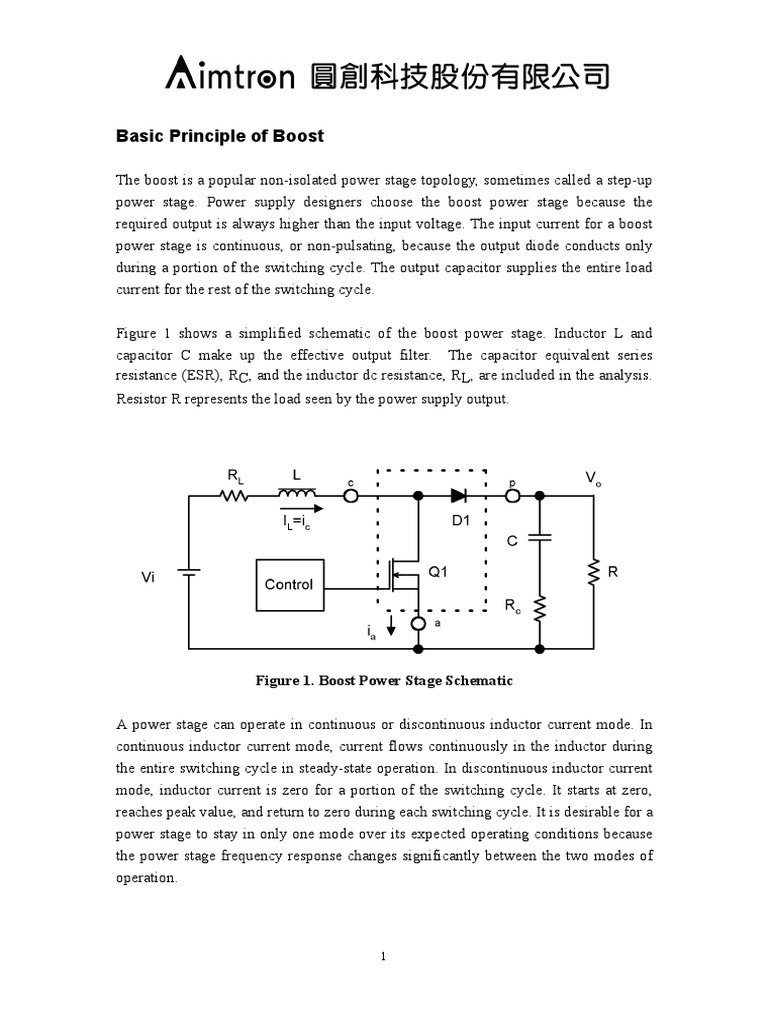Boost Converter 1 | PDF | Science & Mathematics