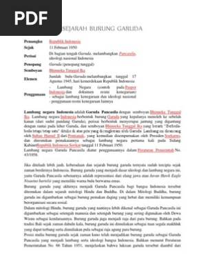 Sejarah Burung Garuda