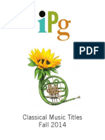 IPG Fall 2014 Classical Music Titles
