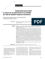 Validación de Un Instrumento Para Medir El Efecto de La Salud Bucal en La Calidad de Vida de Adultos Mayores Mexicanos