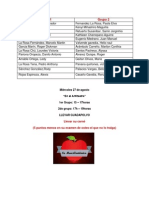 Grupos de Practica - Miercoles 27 de Agosto