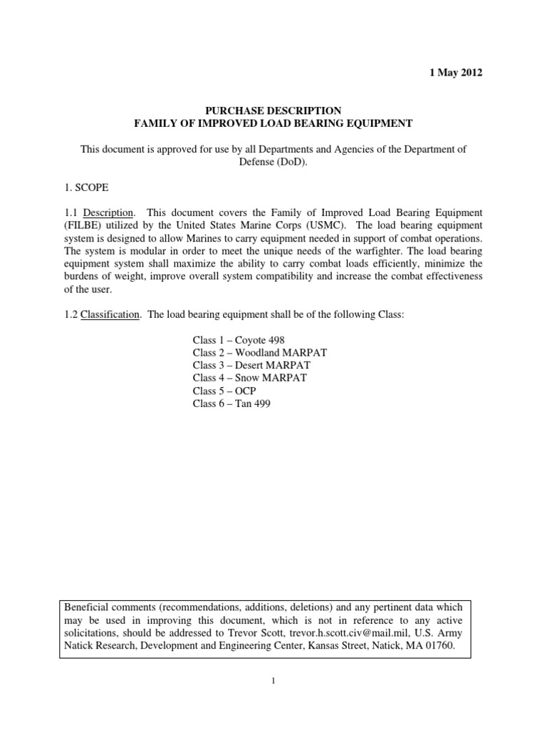 USMC FILBE Pack Assembly Guide | PDF | Valve | Armed Conflict